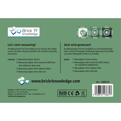 Brick’R’knowledge Measurement Set One – Adaptéry pro připojení měřicích přístrojů