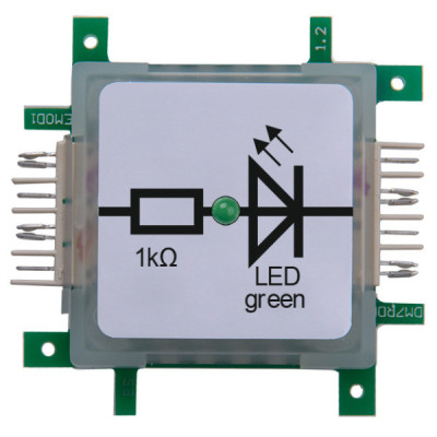 Brick'R'znalostní LED zelená