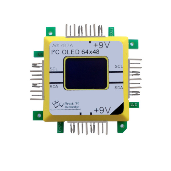Brick'R'knowledge I2C MiniOLED 64X48 9V