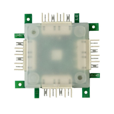 Brick'R'knowledge LED RGB light Brick transparentní