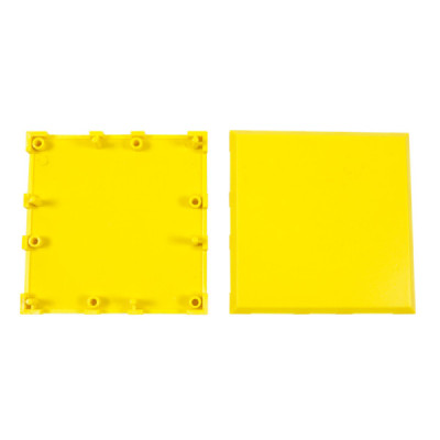 Brick'R'knowledge plastová vanička 1x1 žlutá nahoře i dole