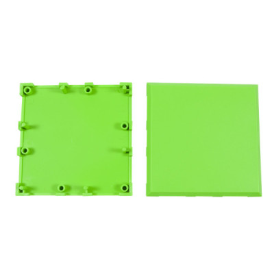 Brick'R'knowledge plastový zásobník 1x1 zelený nahoře i dole