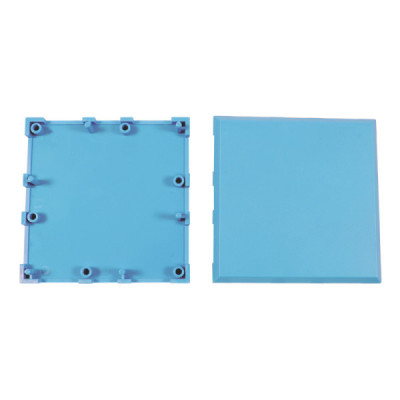 Brick'R'knowledge plastová vanička 1x1 tyrkysová nahoře i dole