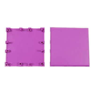 Brick'R'knowledge Kunststoffschale 1x1 violett oben u