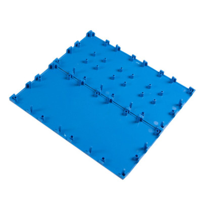 Brick'R'knowledge plastový zásobník 4x2 modrý nahoře a dole