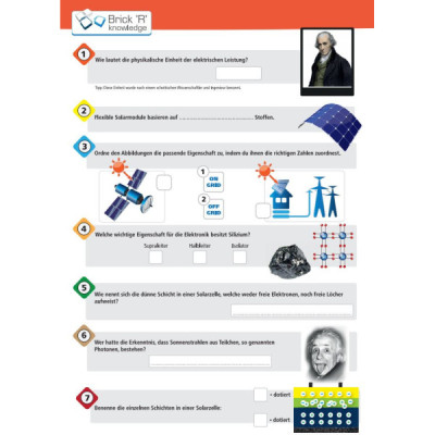 Brick'R'knowledge sešit s úkoly solární část 10-pack