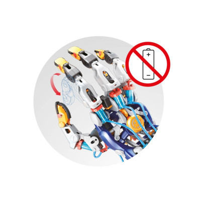 kybernetická ruka - bezbateriová