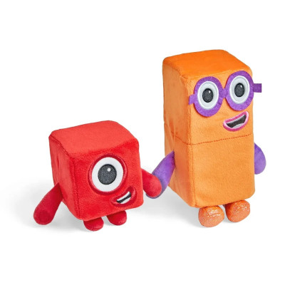 Plyšoví Numberblocks Jednička & Dvojka: Mazliví Kamarádi|Hračky KINT