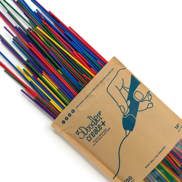 Náplně pro 3Doodler Create+ a Pro+ (PLA) "Bud & Bloom Mix" 250 ks (modrá, červená, žlutá, fialová, zelená)