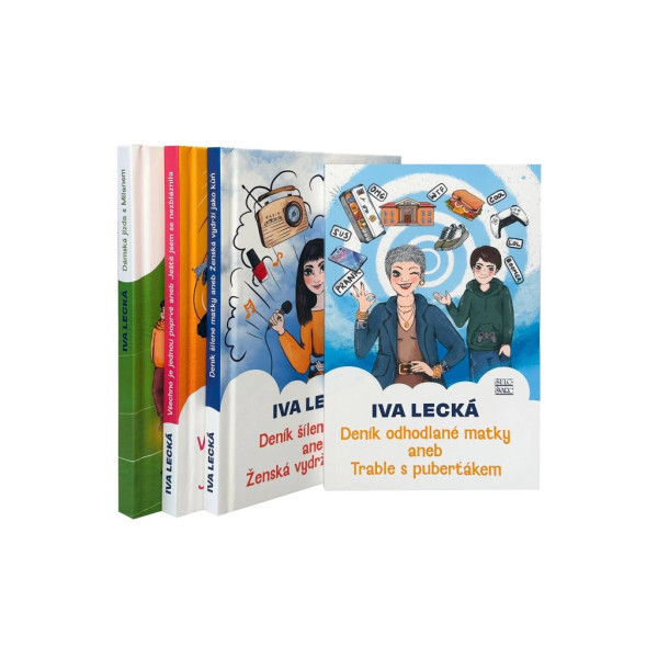 Balíček 4 knih Ivy Lecké – Deníky mateřství a ženské (ne)pohody
